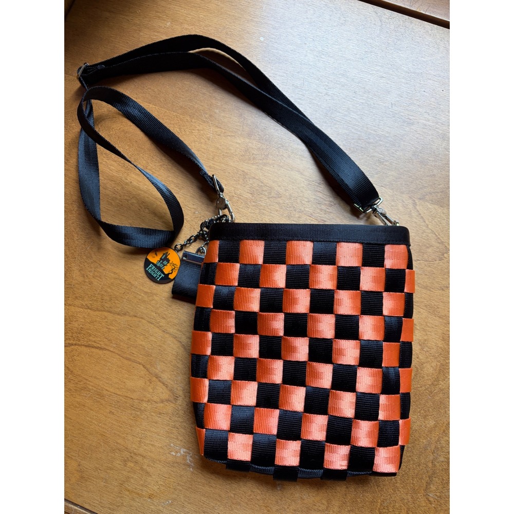 Harveys Jack O Lantern Madison Messenger Seatbelt Orange Black Halloween NWOT